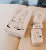 LA DOLCE VITA Rubber Stamp You and Me Tin Box Set