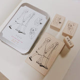 LA DOLCE VITA Rubber Stamp You and Me Tin Box Set