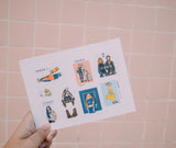 LA DOLCE VITA Stamp Sticker Aurora Set A