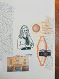 LA DOLCE VITA Rubber Stamp Camera Girl