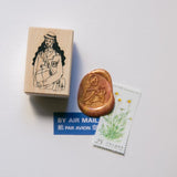 LA DOLCE VITA Rubber Stamp Postman Girl