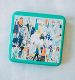 LA DOLCE VITA Sticker Pack Stylish Girl Tin Box Set