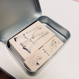 LA DOLCE VITA Rubber Stamp You and Me Tin Box Set