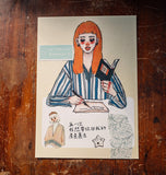 LA DOLCE VITA Postcard One Day One Poem Girl