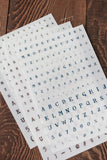 LCN Print-On Stickers Letters and Numbers
