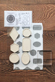 LCN Outline Mounted Rubber Stamps No 1