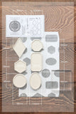 LCN Outline Mounted Rubber Stamps No 1