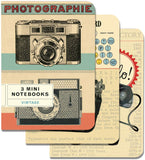 3 Mini Notebooks-Vintage