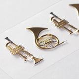 MIDORI PaperCraft Museum Motif Sticker Trumpet