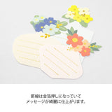 MIDORI PC Museum Sticker 2579 Message Flower Vases