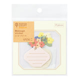 MIDORI PC Museum Sticker 2579 Message Flower Vases