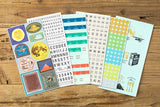 TRAVELER'S Notebook Customized Sticker Set for Diary 2021 Monthly