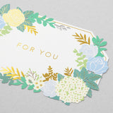 MIDORI Card Laser Cutting Flower Blue