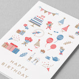 MIDORI Card Letterpress Printing Birthday Congratulation/Party Motifs