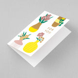 MIDORI Card Color Foil Stamping Flower Vases