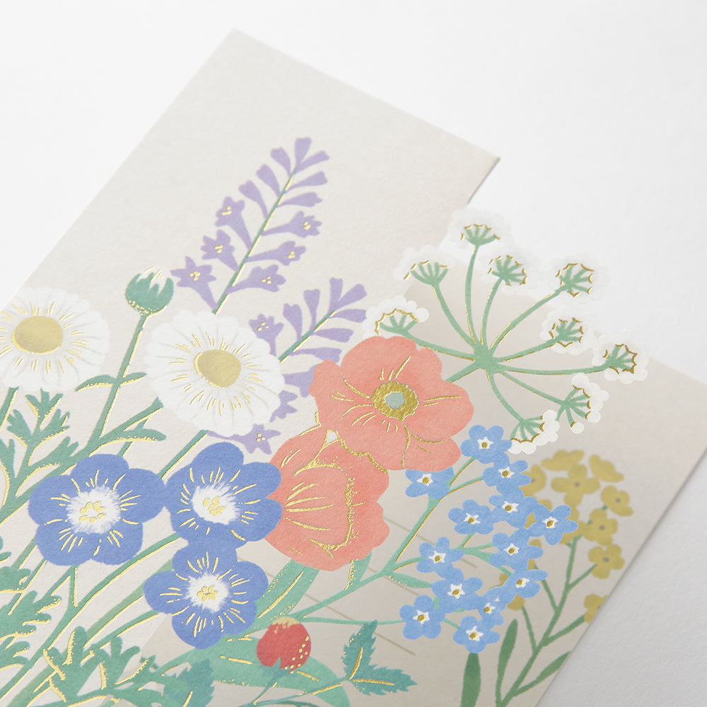 MIDORI Decorative 3D Greeting Card Wildflower