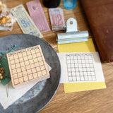 NONNLALA Weekly Table Rubber Stamp