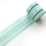 PapergeekCo Washi Tape Lunar Magic-Mint Green