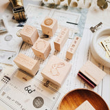 PENSPAPERSPLANNER Rubber Stamp Chinese Wordings