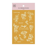 MU Craft Foil Print-On Sticker Botanical 001