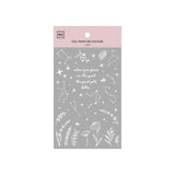 MU Craft Silver Foil Print-On Sticker 002