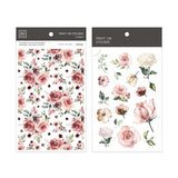 MU Craft Print-On Sticker Pink Rose 038