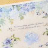 MU Craft Print-On Sticker Blue Rose 039