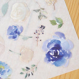MU Craft Print-On Sticker Blue Rose 039
