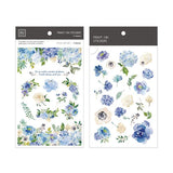 MU Craft Print-On Sticker Blue Rose 039