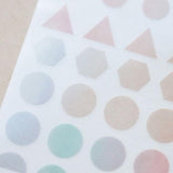 MU Craft Print-On Sticker Watercolor Lines & Bullet 042