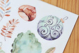 MU Craft Print-On Sticker Bells & Flowers 043