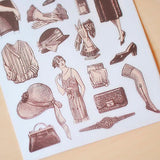 MU Craft Print-On Sticker Vintage Fashion 048