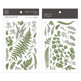 MU Craft Print-On Sticker Ferns Green 050