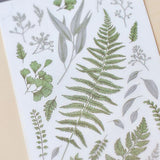 MU Craft Print-On Sticker Ferns Green 050