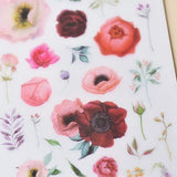 MU Craft Print-On Sticker Rose Red & Pink 054