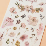 MU Craft Print-On Sticker Flowers Delight 065