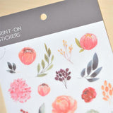 MU Craft Print-On Sticker Buds & Ferns 070