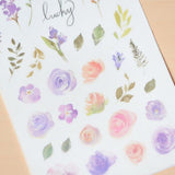 MU Craft Print-On Sticker Violet Roses 071