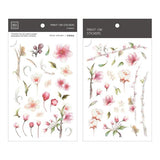 MU Craft Print-On Sticker Sakura Flowers 075