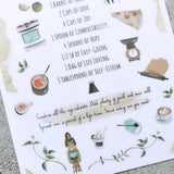 MU Craft Print-On Sticker Good Food & Mood 077