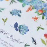 MU Craft Print-On Sticker Blue Hydrangea 086