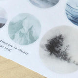 MU Craft Print-On Sticker Watercolor Scenery 087