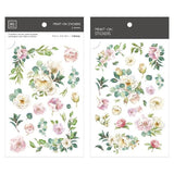 MU Craft Print-On Sticker Simmer Flowers 093