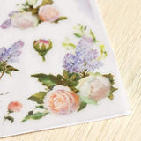 MU Craft Print-On Sticker White Roses 108