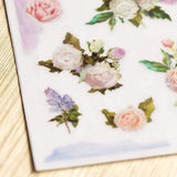 MU Craft Print-On Sticker White Roses 108