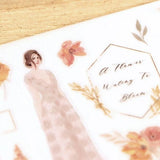 MU Craft Print-On Sticker - 149 Girl in a Garden