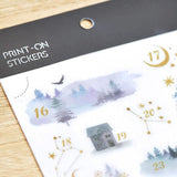 MU Craft Print-On Sticker Dates 164