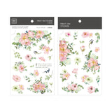 MU Craft Print-On Sticker Pink Flowers 170