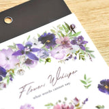 MU Craft Print-On Sticker Violet Flowers 171