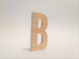 Natural Wood Handcrafted Letter-B